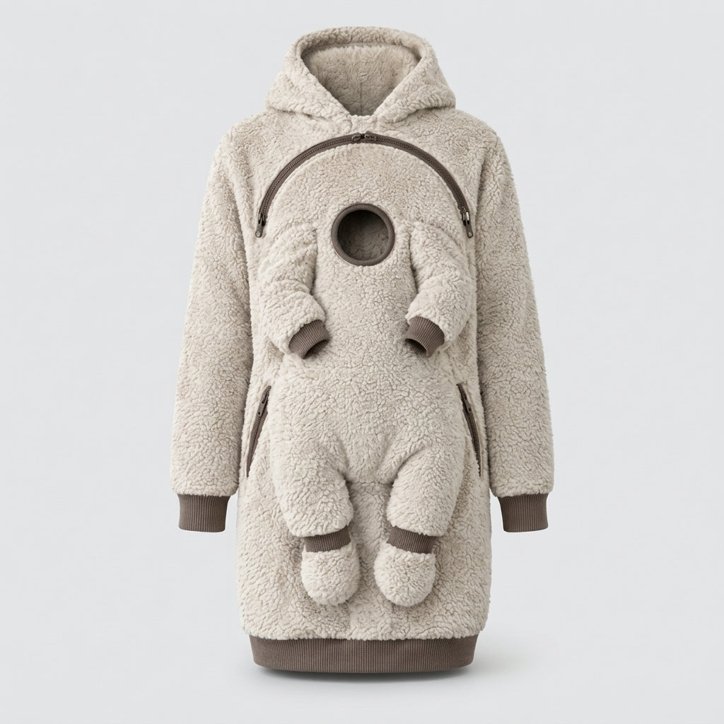 Sudadera portabebés que cuida tu espalda