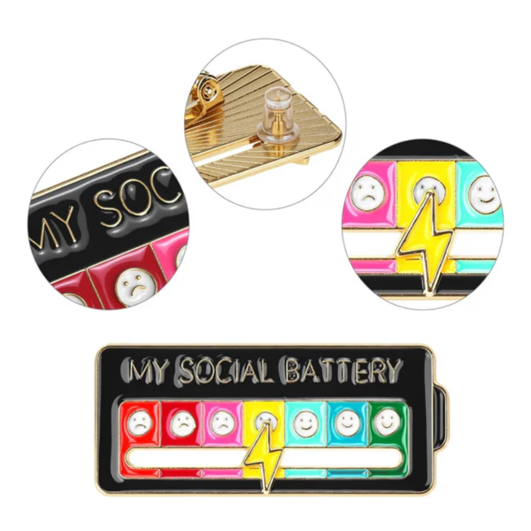 Pin batería social