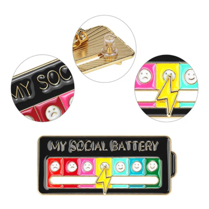 Pin batería social