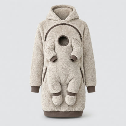 Sudadera portabebés que cuida tu espalda